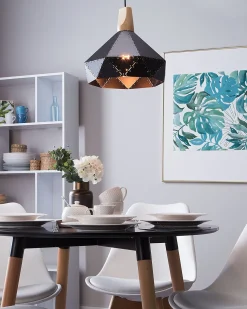 Beliani Riippuvalaisin Metalli Musta Somme Online