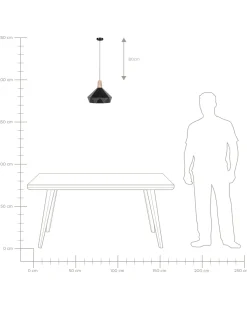 Beliani Riippuvalaisin Metalli Musta Somme Online