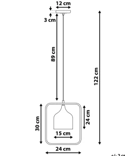 Beliani Riippuvalaisin Metalli Musta Mavone Outlet