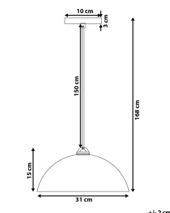 Beliani Riippuvalaisin Metalli Musta Tordera New