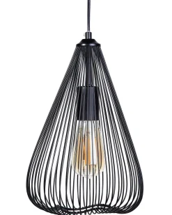 Beliani Riippuvalaisin Metalli Musta Conca Sale