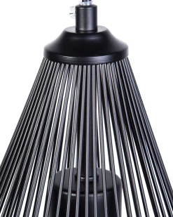 Beliani Riippuvalaisin Metalli Musta Conca Sale