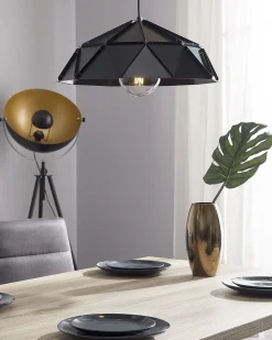 Beliani Riippuvalaisin Metalli Musta Senia Hot