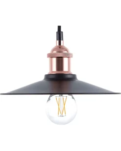 Beliani Riippuvalaisin Metalli Pieni Musta/Kupari Swift Best Sale