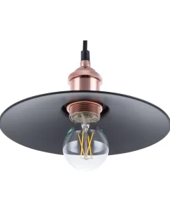 Beliani Riippuvalaisin Metalli Pieni Musta/Kupari Swift Best Sale