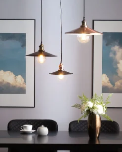 Beliani Riippuvalaisin Metalli Pieni Musta/Kupari 3 Kpl Swift Online