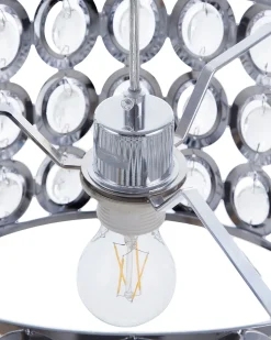 Beliani Riippuvalaisin Metalli Pieni Hopea Tenna Best Sale