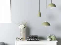 Beliani Riippuvalaisin Metalli Tummanvihrea Esera Fashion