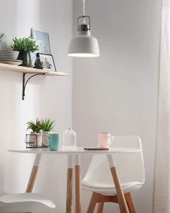 Beliani Riippuvalaisin Metalli Valkoinen Narmada Cheap