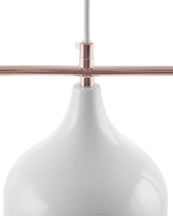 Beliani Riippuvalaisin Metalli Valkoinen Mavone Shop