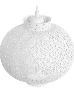 Beliani Riippuvalaisin Metalli Valkoinen Meuse Cheap