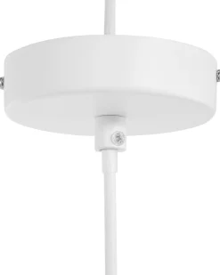 Beliani Riippuvalaisin Metalli Valkoinen Meuse Cheap