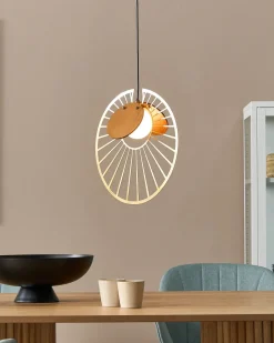 Beliani Riippuvalaisin Rauta Kulta/Vaalea Puu Bargo Flash Sale