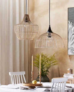 Beliani Riippuvalaisin Rottinki Luonnonvari Mazowe Shop