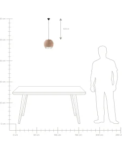 Beliani Riippuvalaisin Rottinki Luonnonvari Drino Cheap
