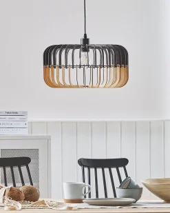 Beliani Riippuvalaisin Vaalea Puu/Musta Sous Discount