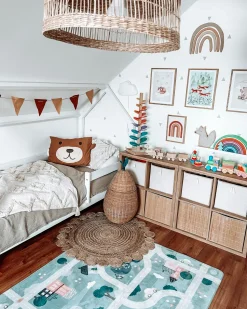 Beliani Rottinkikori Luonnonvari 40 Cm Vagsoy Best