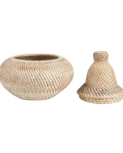 Beliani Rottinkikori Luonnonvari 20 Cm Bila Cheap