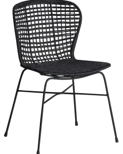 Beliani Rottinkituoli Musta 2 Kpl Elfros Best