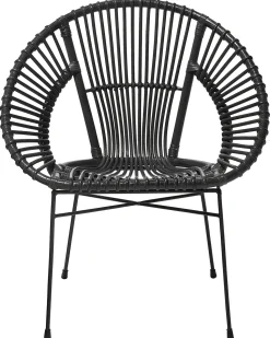 Beliani Rottinkituoli Musta Sarita New