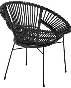 Beliani Rottinkituoli Musta Sarita New