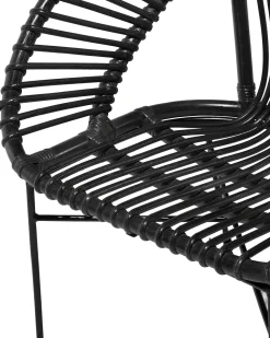 Beliani Rottinkituoli Musta Sarita New