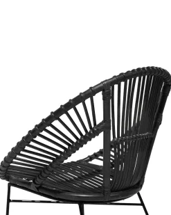 Beliani Rottinkituoli Musta Sarita New