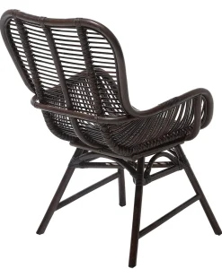 Beliani Rottinkituoli Tummanruskea Togo Clearance