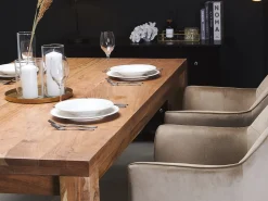 Beliani Ruokapoyta Akaasia Vaalea Puu 180 X 90 Cm Tesa Shop