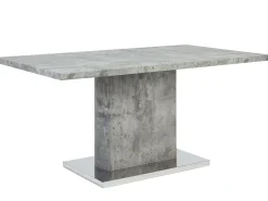 Beliani Ruokapoyta Harmaa 160 X 90 Cm Pasadena Online