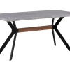 Beliani Ruokapoyta Harmaa/Musta 160 X 90 Cm Benson Best