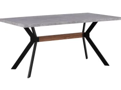 Beliani Ruokapoyta Harmaa/Musta 160 X 90 Cm Benson Best