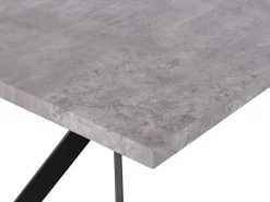 Beliani Ruokapoyta Harmaa/Musta 160 X 90 Cm Benson Best