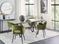 Beliani Ruokapoyta Harmaa/Musta 180 X 90 Cm Bandura Flash Sale