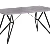 Beliani Ruokapoyta Harmaa/Musta 160 X 90 Cm Buscot Hot