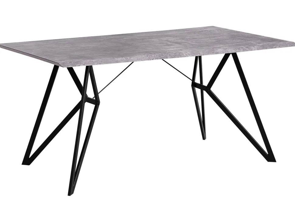 Beliani Ruokapoyta Harmaa/Musta 160 X 90 Cm Buscot Hot