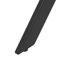 Beliani Ruokapoyta Jatkettava Harmaa/Musta 140/180 X 80 Cm Benson Store