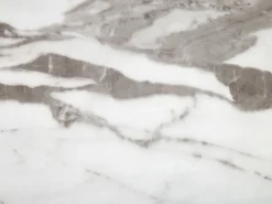 Beliani Ruokapoyta Jatkettava Marmorikuvio Valkoinen/Kulta 160/200 X 90 Cm Mosby Cheap