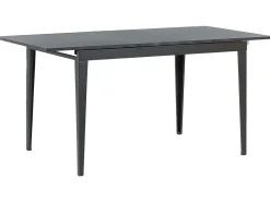 Beliani Ruokapoyta Jatkettava Musta 120/160 X 80 Cm Norley Fashion