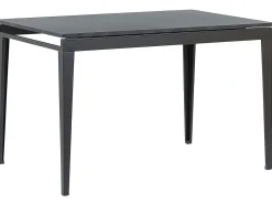 Beliani Ruokapoyta Jatkettava Musta 120/160 X 80 Cm Norley Fashion