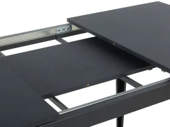 Beliani Ruokapoyta Jatkettava Musta 120/160 X 80 Cm Norley Fashion