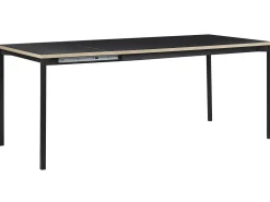 Beliani Ruokapoyta Jatkettava Musta 160/210 X 90 Cm Avis Cheap