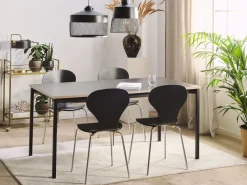 Beliani Ruokapoyta Jatkettava Musta 160/210 X 90 Cm Avis Cheap