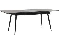 Beliani Ruokapoyta Jatkettava Musta 160/200 X 90 Cm Maldon Best