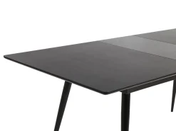 Beliani Ruokapoyta Jatkettava Musta 160/200 X 90 Cm Maldon Best