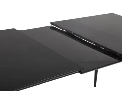 Beliani Ruokapoyta Jatkettava Musta 160/200 X 90 Cm Maldon Best