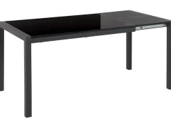 Beliani Ruokapoyta Jatkettava Musta 120/160 X 80 Cm Granada Sale