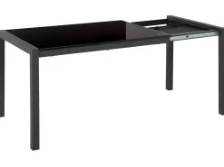 Beliani Ruokapoyta Jatkettava Musta 120/160 X 80 Cm Granada Sale