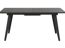 Beliani Ruokapoyta Jatkettava Musta 160/200 X 90 Cm Irvington New