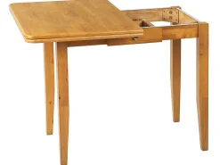 Beliani Ruokapoyta Jatkettava Vaalea Kumipuu 90/120 X 60 Cm Masela Online